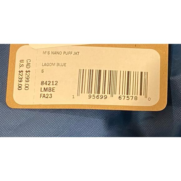 Patagonia Nano Puff Jacket Lagom Blue Men’s Small S $239 | Insulated NWT NEW - Picture 5 of 5